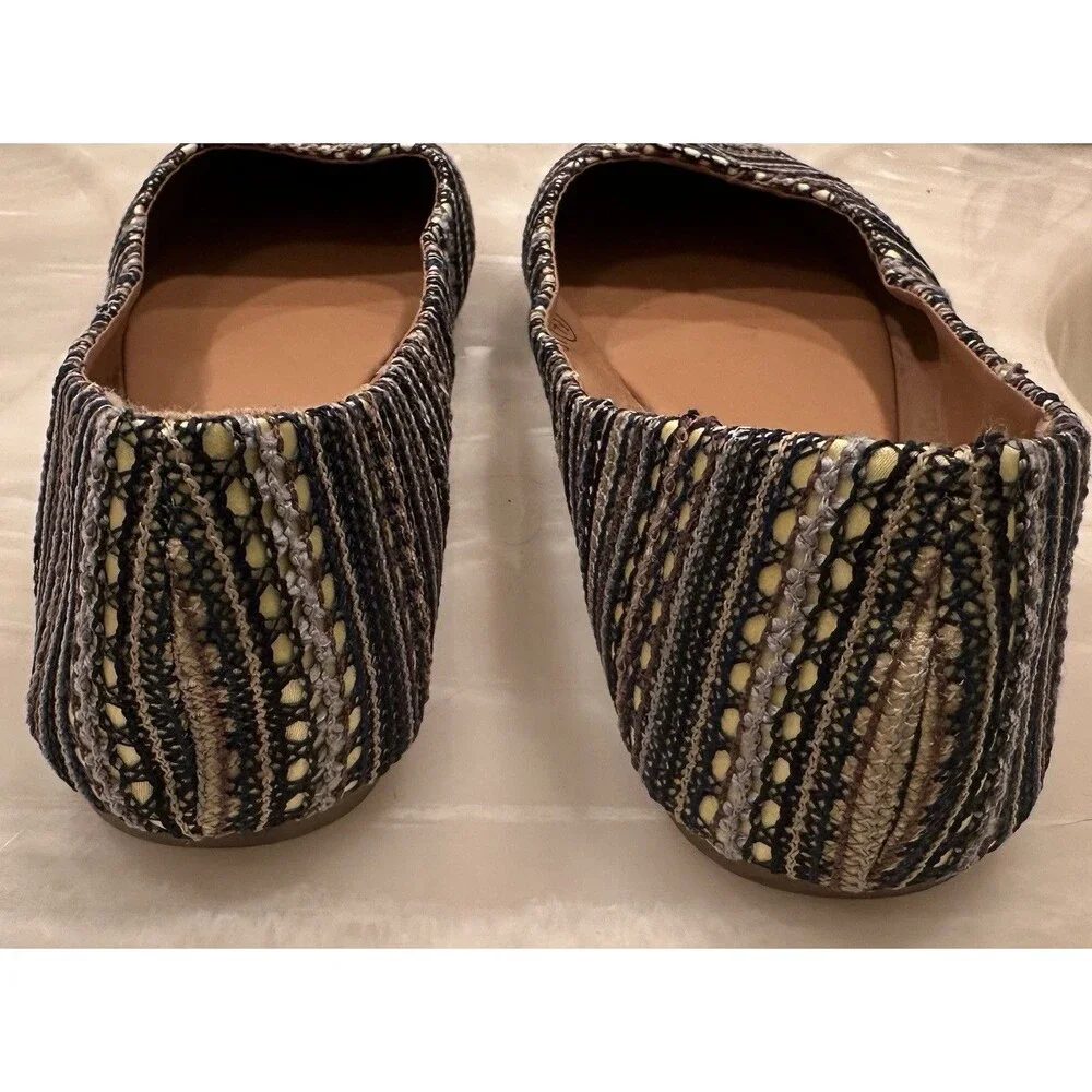 Women Refresh Fancy-01 Mixed Media Tribal Multicolored Ballet Flat size 7.5